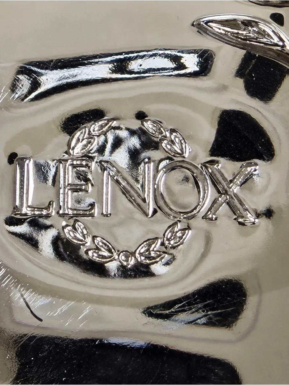 New Lenox ‘Our Family’ Photo Album Silver Tree 4x6 Holds 80 Photos Ribbon Tie